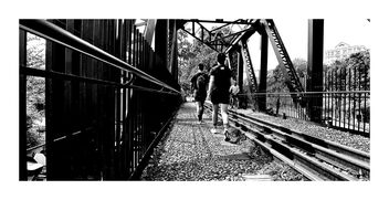 The rail corridor - truss bridge - image gratuit #497787 