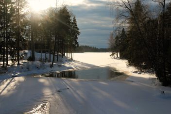 Winter river view - Kostenloses image #504167