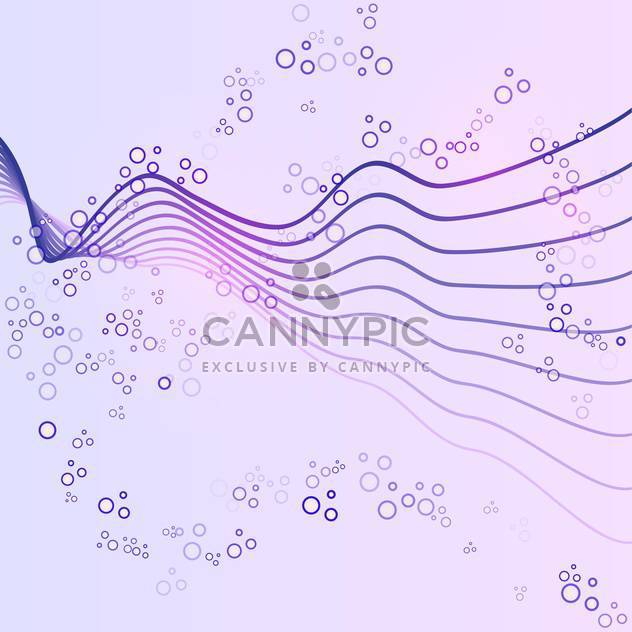 Vector illustration of abstract colorful vector background with lines and circles on purple background - Kostenloses vector #125747