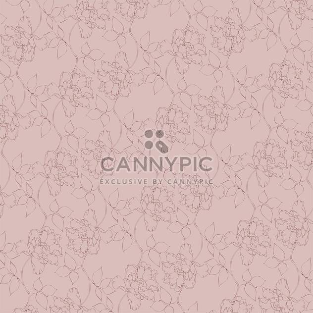 Vector vintage background with floral pattern - Free vector #126597