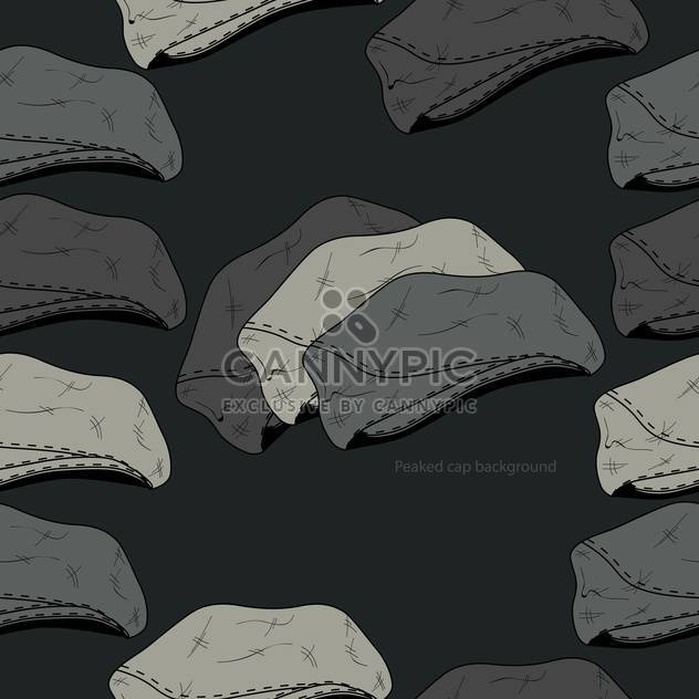 Vector background with vintage male hats - Free vector #127357