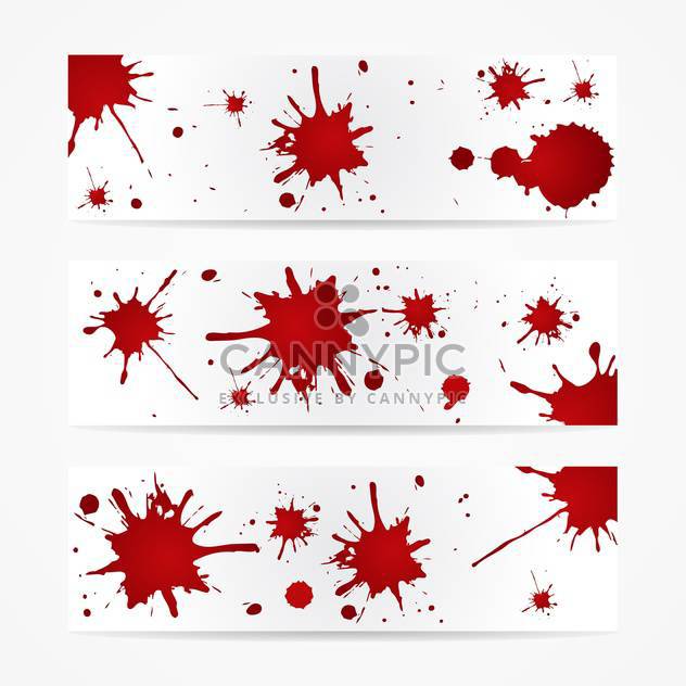 Colorful bright ink splashes on white background - Free vector #127447