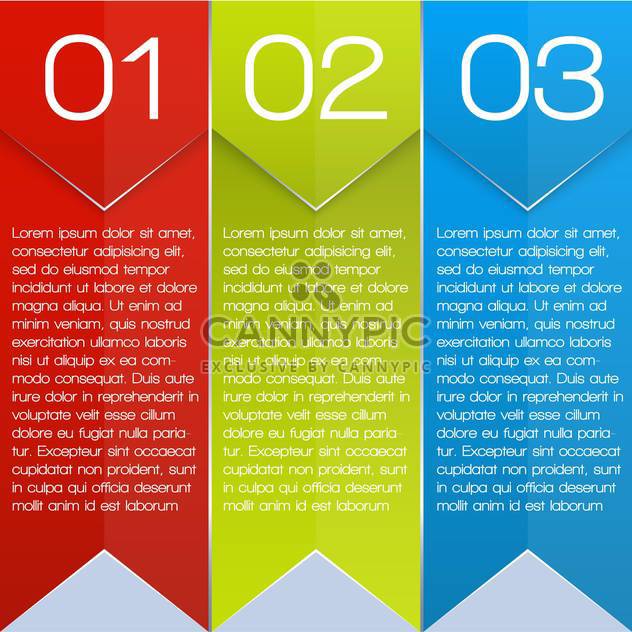 colorful three options banners - Kostenloses vector #127637