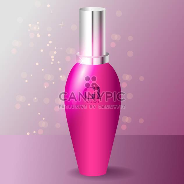 Pink perfume bottle vector icon - Kostenloses vector #128147
