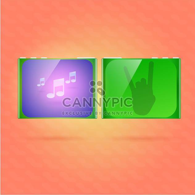 Music player vector illustration - Free vector #128567