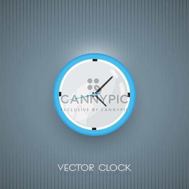 Vector wall clock icon on grey background - Kostenloses vector #128587