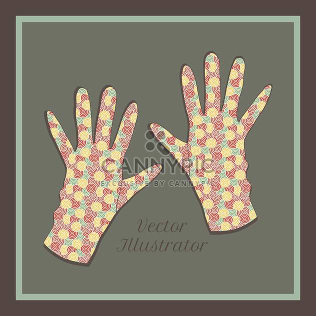 vector background with colorful gloves set - vector #129227 gratis