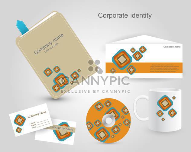 Set of corporate identity templates - Free vector #130217