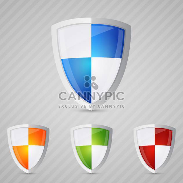 protection shields set background - Free vector #130287