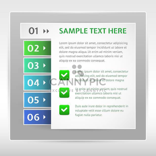 Modern design template can be used for infographics - vector #131047 gratis