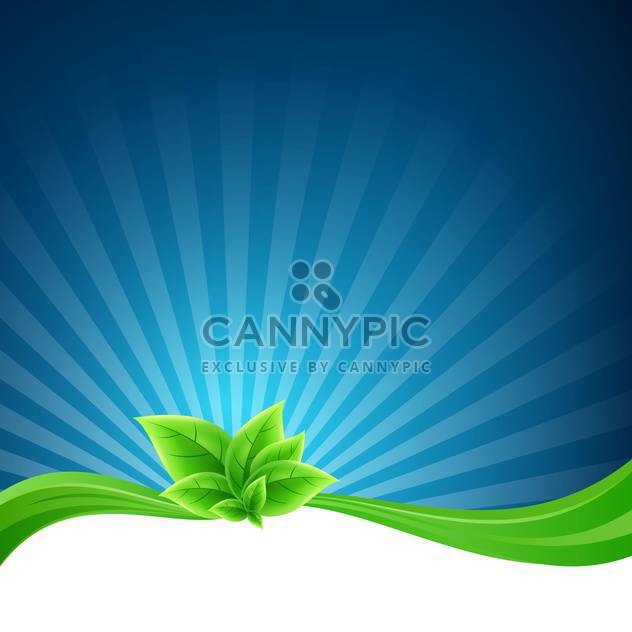 Vector floral background with leaves and space for text - Free vector #131247