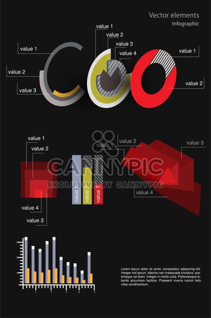 Vector infographic elements illustration - Free vector #131737