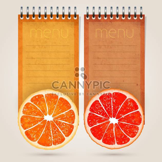 Restaurant menu template for juices and freshes - vector #131857 gratis