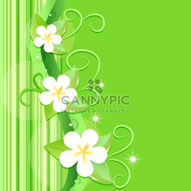 vector summer floral background - vector gratuit #132487 