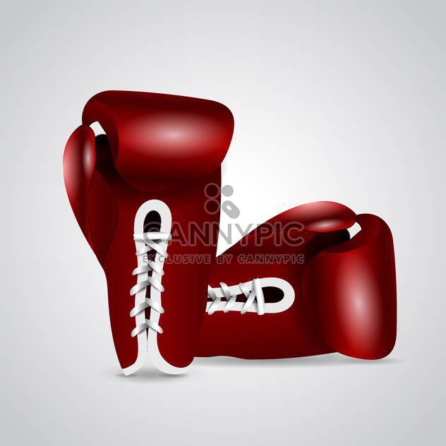 pair of glossy boxing gloves - vector gratuit #132777 