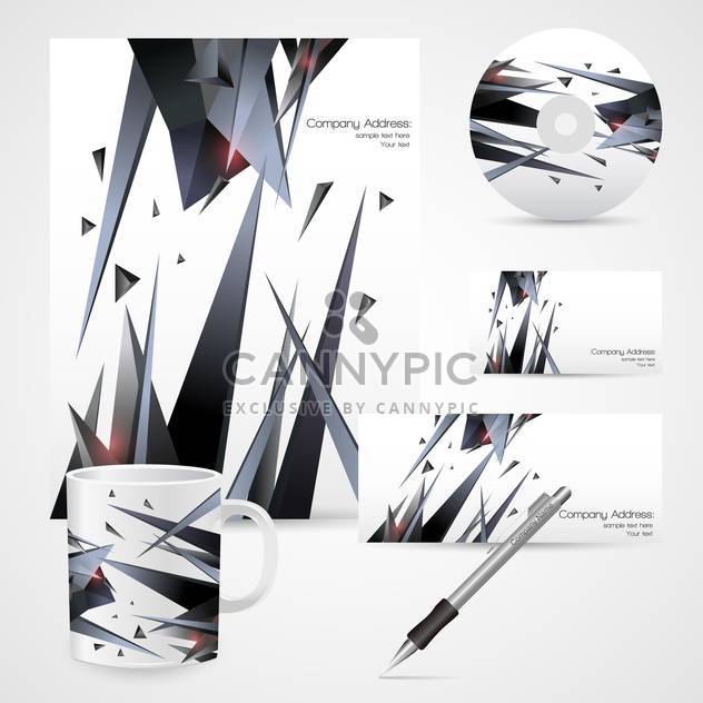 corporate identity templates background - Free vector #132987