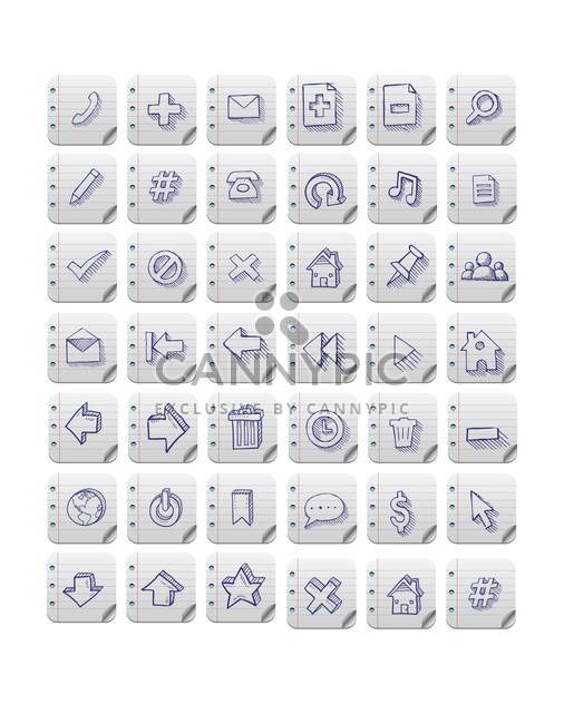 vector set of web icons - Free vector #133147
