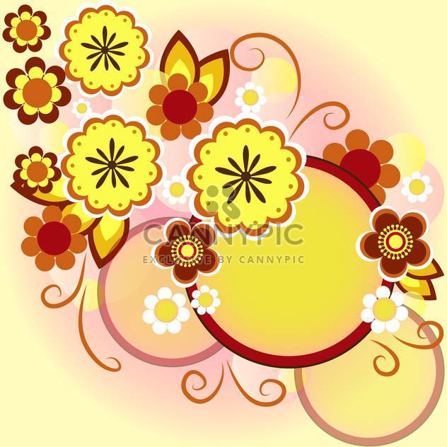 vector floral summer background - vector gratuit #133217 