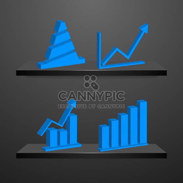 business charts and graphs collection. - Kostenloses vector #133887