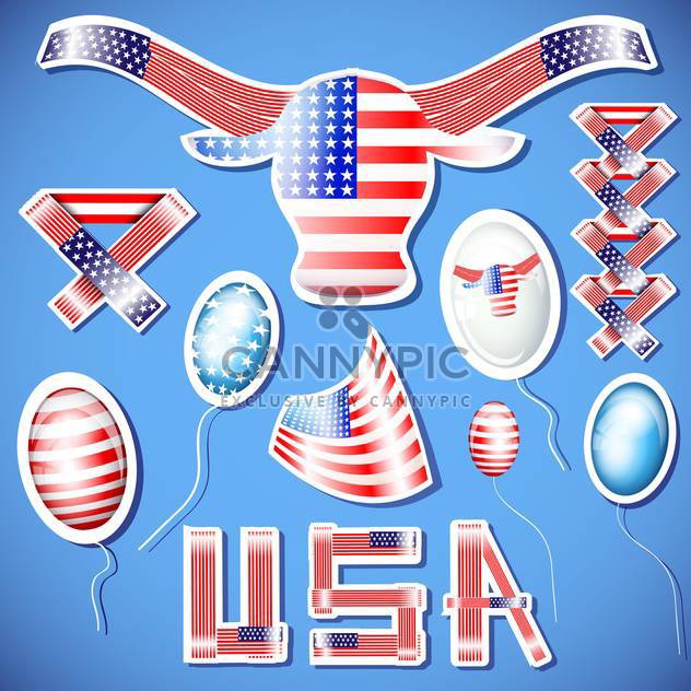 usa independence day illustration - Free vector #134157