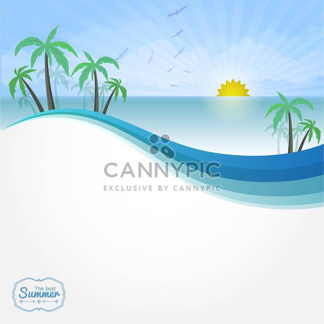 summer vacation vector background - Free vector #134187