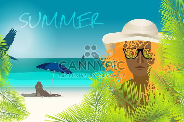 summer holidays vacation background - vector #134537 gratis