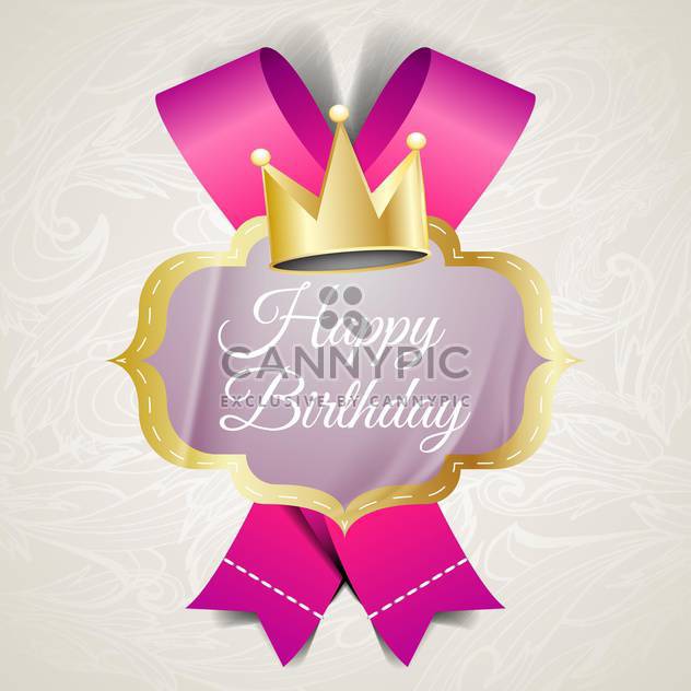 illustration for happy birthday card - Free vector #134587