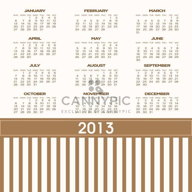 year calendar vector background - vector #134697 gratis