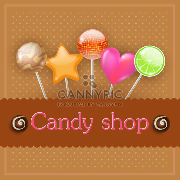 tasty candy shop illustration - vector #134737 gratis