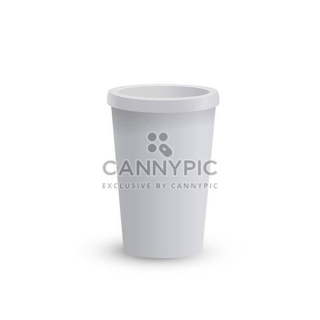 blank cardboard coffee cup - vector gratuit #134857 