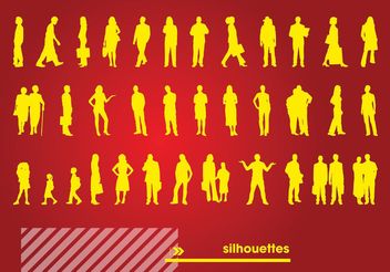 Free Silhouettes Vectors - Free vector #138927