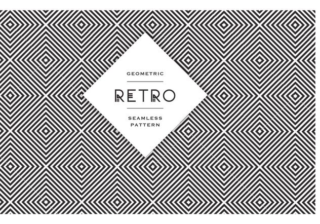 Free Geometric Black And White Vector Patterns - Free vector #140107