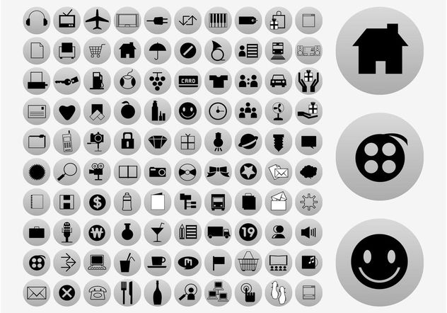 Vector Icons Collection - vector gratuit #142137 
