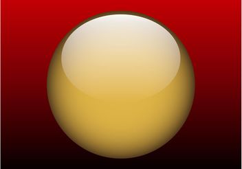 Shiny Golden Button - Kostenloses vector #142207