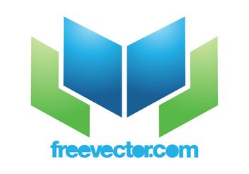 Open Book Logo - vector gratuit #142647 