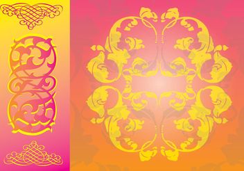 Free Floral Scrolls Vector - Free vector #143127