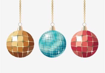 Christmas Glitter Balls - vector gratuit #143317 