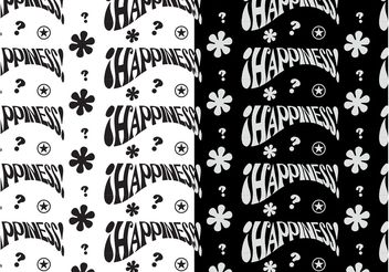 Happiness Patterns - Kostenloses vector #143717