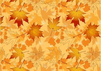 Vector Autumn Pattern - vector gratuit #144027 