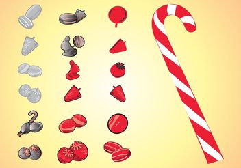 Candy Icons - Kostenloses vector #144847