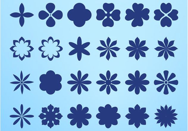 Flower Blossom Icons - Kostenloses vector #146487