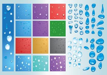 Water Drops - Kostenloses vector #146737