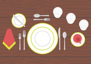 Dinner Table Setting - бесплатный vector #146907