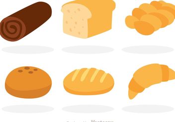 Vector Bread Flat Icons - vector gratuit #147057 