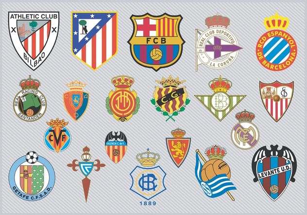 Логотипы испанских футбольных команд скачать бесплатно