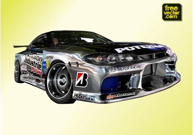Nissan Silvia sports Coupe - Free vector #148387