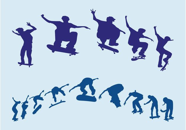 Jumping Skaters - Kostenloses vector #149057