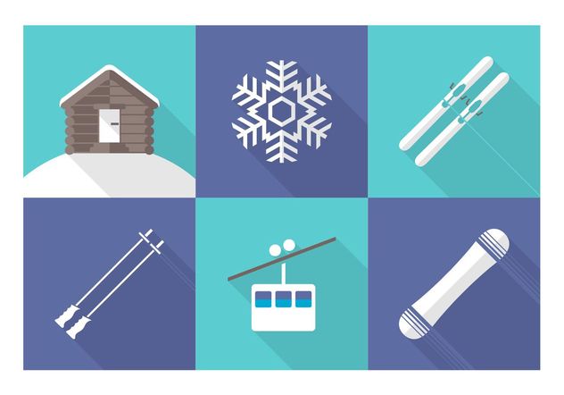 Free Vector Wintersport Icons - Free vector #149157