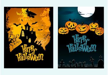 Halloween Posters - vector gratuit #149907 