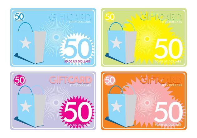 Gift Cards Templates - vector gratuit #150637 